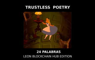 poesia bitcoin, trustless poetry, 24 palabras